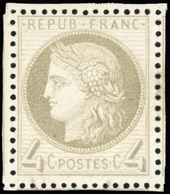 * N°52, 4c. Gris. Centrage Parfait. 4 Voisins. SUP. - 1871-1875 Cérès