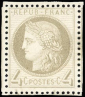 * N°52, 4c. Gris. Centrage Parfait. 4 Voisins. SUP. - 1871-1875 Ceres