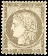 ** N°60A, 25c. Bleu. Type I. Pli Dans La Gomme. TB. - 1871-1875 Cérès