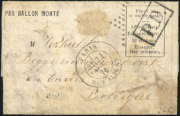 O LE JACQUARD. Formule Imprimée (timbre Absent) Frappée Du CàD De PARIS - RUE D'ALIGRE Du 24 Novembre 1870 à Destination - Guerre De 1870