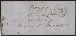 O Lettre écrite De SEBASTOPOL Du 14 Mars 1856 à Destination D'ORLEANS Frappée Du CàD De L'ARMEE D'ORIENT. B. - 1849-1876: Période Classique