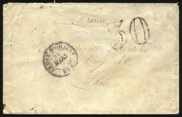 O Lettre De L'armée D'Orient. Bureau C. Taxe Manuscrite 30. - 1849-1876: Periodo Clásico
