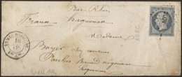 O N°14, 20c Obl. Losange AOBC. Sur Lettre Frappée Du CàD ARMEE D'ORIENT BUREAU CENTRAL à Destination D'HAGUENEAU. TB. - 1849-1876: Periodo Clásico