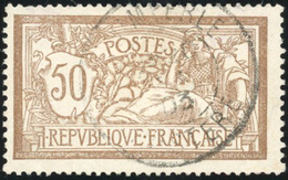 O N°119c + 120c, 40c. Rouge Et Bleu + 50c. Brun Et Gris. Sans Teinte De Fond. Obl. TB. - Otros & Sin Clasificación