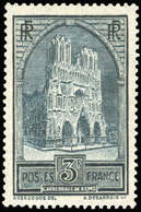 ** N°259c, 3Fr. Ardoise. ''Cathédrale De Reims''. Type IV. SUP. - Otros & Sin Clasificación