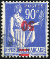 O N°482a, 50 S/90c. Outremer. Surcharge Renversée. Obl. Uniquement Coté En Neuf. SUP. RR. - Otros & Sin Clasificación