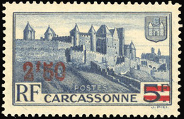 ** N°490a, 2F.50 S/5F. Outremer. Carcassonne. Double Surcharge. SUP. - Otros & Sin Clasificación