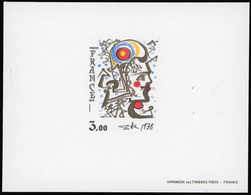 (*) N°2067, Epreuve De Luxe. 3F. Œuvre Originale De Salvador Dali. SUP. - Autres & Non Classés