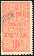 O N°5, 10c. Rouge. Dentelé 10x13 1/2. Obl. TB. - Otros & Sin Clasificación