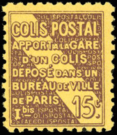 ** N°54a, 15c. Brun S/jaune Vif. Surcharge II. SUP. - Other & Unclassified