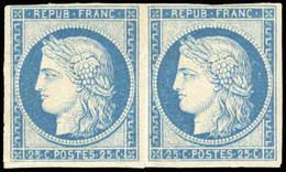 * N°23a, 25c. Bleu. Type III. R. SUP. - Autres & Non Classés