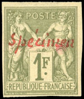 * N°2729, 40c. Orange + 1Fr. Olive. Surcharges ''SPECIMEN'' à La Plume. SUP. - Otros & Sin Clasificación