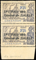 ** N°245b + 246b, 2 Valeurs. Paire ''E'' De ''DE'' Renversé Tenant à Normal. BdeF. Gomme Coloniale. TB. - Autres & Non Classés