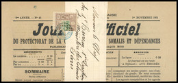 O N°10bB, Moitié Du 10c. Brun-lilas Et Vert Obl. Sur Journal Complet Du 1er. NOVEMBRE 1901. SUP. - Autres & Non Classés