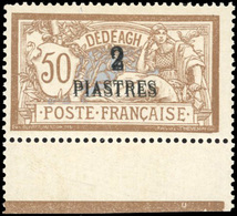 * N°14a, 2pi. S. 50c. Brun Et Gris. Double Surcharge. TB. - Autres & Non Classés