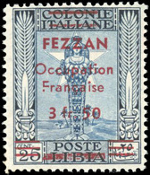 * N°6, 3Fr.50 Sur 25c. Bleu Et Outremer. TB. - Otros & Sin Clasificación