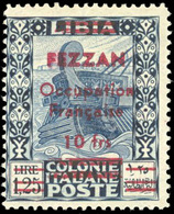 * N°8, 10Fr. Sur 1l.25 Bleu-noir Et Outremer. Charnière Invisible. SUP. - Autres & Non Classés