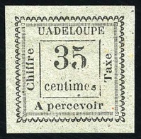 * N°11a, 35c. Gris. Variété Sans G De ''UADELOUPE''. TB. - Autres & Non Classés