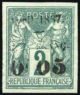 * N°3, 0F.05 S/2c. De 1887. Surcharge Partielle Effacée. B. - Autres & Non Classés