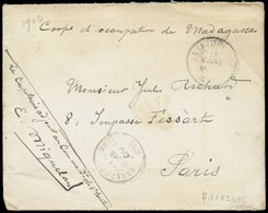O Lettre Frappée Du CàD ANKAZOBE - MADAGASCAR 11 Mars 1900 à Destination De PARIS. TB. - Otros & Sin Clasificación