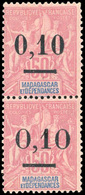 * N°51/ 53, 3 Valeurs En Paire Verticale. Type I Et II Se Tenant. TB. - Otros & Sin Clasificación