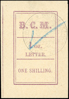 O N°2, 1s. (1 Oz) Magenta. Cachet ''BRITISH VICE-CONSULATE ANTANANARIVO'' En Noir. Obl. (SG#1 - Cote 450£). Léger Aminci - Autres & Non Classés