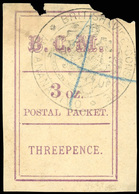 O N°7, 3d. (3 Oz) Magenta. Cachet ''BRITISH VICE-CONSULATE ANTANANARIVO'' En Noir. Obl. (SG#7 - Cote 325£). 2ème Choix. - Autres & Non Classés