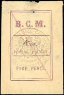 O N°8, 4d. (4 Oz) Magenta. Cachet ''BRITISH VICE-CONSULATE ANTANANARIVO'' En Noir. Obl. (SG#8 - Cote 700£). SUP. - Otros & Sin Clasificación