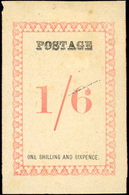 (*) N°46a, 46a, 1/6s. Rose. Sans Cachet. Sans Point Après ''POSTAGE'' (SG#46a - Cote 7500£). RRR. TB. - Autres & Non Classés