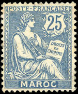 * N°89A, 25c. Bleu. Sans La Surcharge ''TANGER''. TB. - Otros & Sin Clasificación