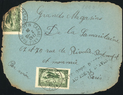 O N°5x 2, 75c. Vert X 2 Obl. S/lettre Frappée Du CàD De CASABLANCA - MAROC Du 2 Octobre 1928 à Destination De PARIS. Cou - Otros & Sin Clasificación