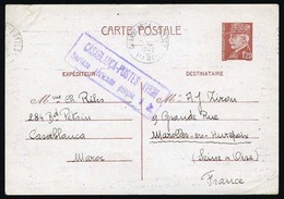 O 4 Entiers Postaux : Pétain X 3 Et Iris X 1, Provenant Du MAROC En 1942. TB. - Otros & Sin Clasificación