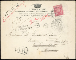 * N°98, 50c. Rose Obl. Sur Lettre Frappée Du CàD De PARIS 51 - RUE LAFAYETTE Du 13 MAI 1898 à Destination De MONACO. Cac - Autres & Non Classés