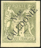 (*) N°120, 10c. Gris-noir BdeF + 1F. Surcharge Type I Olive. TB. - Autres & Non Classés