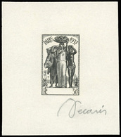 (*) N°152, 50c. Epreuve De L'exposition De 1937, Signée De DECARIS, En Noir Et Sans Légende. Gravure Très Fine. SUP. - Otros & Sin Clasificación