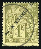 * N°30A, 1F. Olive. Surcharge Renversée. Quelques Dents Courtes. B. - Autres & Non Classés