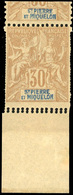 * N°67, 30c. Brun. Double Piquage Vertical. BdeF. SUP. - Otros & Sin Clasificación