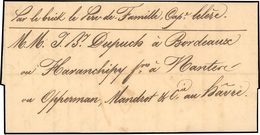 O Lettre Manuscrite De ST-LOUIS Du 10 Juillet 1823 à Destination De BORDEAUX. SUP. - Otros & Sin Clasificación