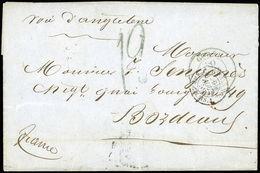 O Lettre Manuscrite Frappée Du CàD De GOREE Du 20 Juillet 1859 à Destination De BORDEAUX, Par Voie Anglaise. Taxe Manusc - Autres & Non Classés