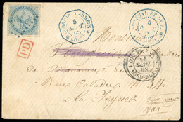 O N°4, Timbre De Colonies Générales N°4. 20c. Bleu, Obl. ''GOR'' S/lettre Frappée Du CàD ''SENEGAL ET DEP. - GOREE'' Et  - Otros & Sin Clasificación