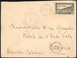 O N°189, 1F.50 S/15c. Noir Obl. S/lettre Frappée Du CàD De SAINT-LOUIS - SENEGAL Du 6 Mars 1945 à Destination De NOUMEA  - Autres & Non Classés