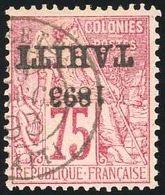 O N°29a, 75c. Rose. Surcharge Renversée. Obl. TB. - Autres & Non Classés