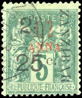 O N°32e, 2 1/2 Et 25c. S. 1/2 A. Surcharge Rouge Type VI. TB. - Otros & Sin Clasificación