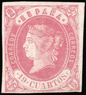 * N°56, 19c. Rose S/gris. 3 Belles Marges. TB. - Otros & Sin Clasificación