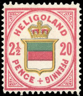 * N°17, 2 Valeurs. (SG#15-15a- C. 450£). Les 2 Nuances Du 20Pf. TB. - Heligoland (1867-1890)