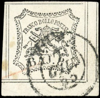 O N°9, 8b. Blanc. CdF. Obl. Du CàD De JUIN 65. 7 Filets. SUP. - Estados Pontificados