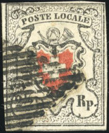 O N°16, POSTE LOCALE. 2 1/2r. Noir Et Rouge. Obl. Lourde. Marges Intactes. B. - Otros & Sin Clasificación