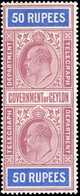 * N°76/ 90, 15 Valeurs. (SG#T165/T179- C.1840£). SUP. - Ceilán (...-1947)