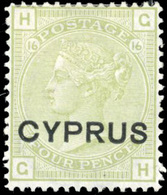 * N°4, 4p. Vert-olive. (SG#4- C.140£). TB. - Chipre (...-1960)