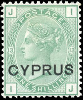 * N°6, 1s. Vert. (SG#6- C.850£). SUP. - Chipre (...-1960)